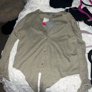 Olive green blouse
